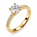 Aliança Star Com Diamante